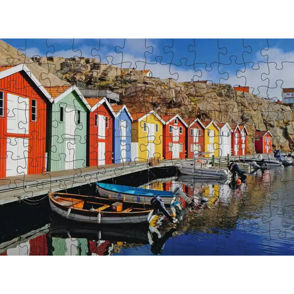 Ravensburger Colorful Houses in Sweden Jigsaw Puzzle 100 Pieces