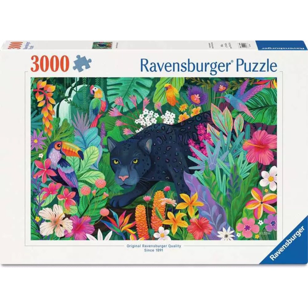 Ravensburger Panther in Flowery Jungle Jigsaw Puzzle 3000 Pieces