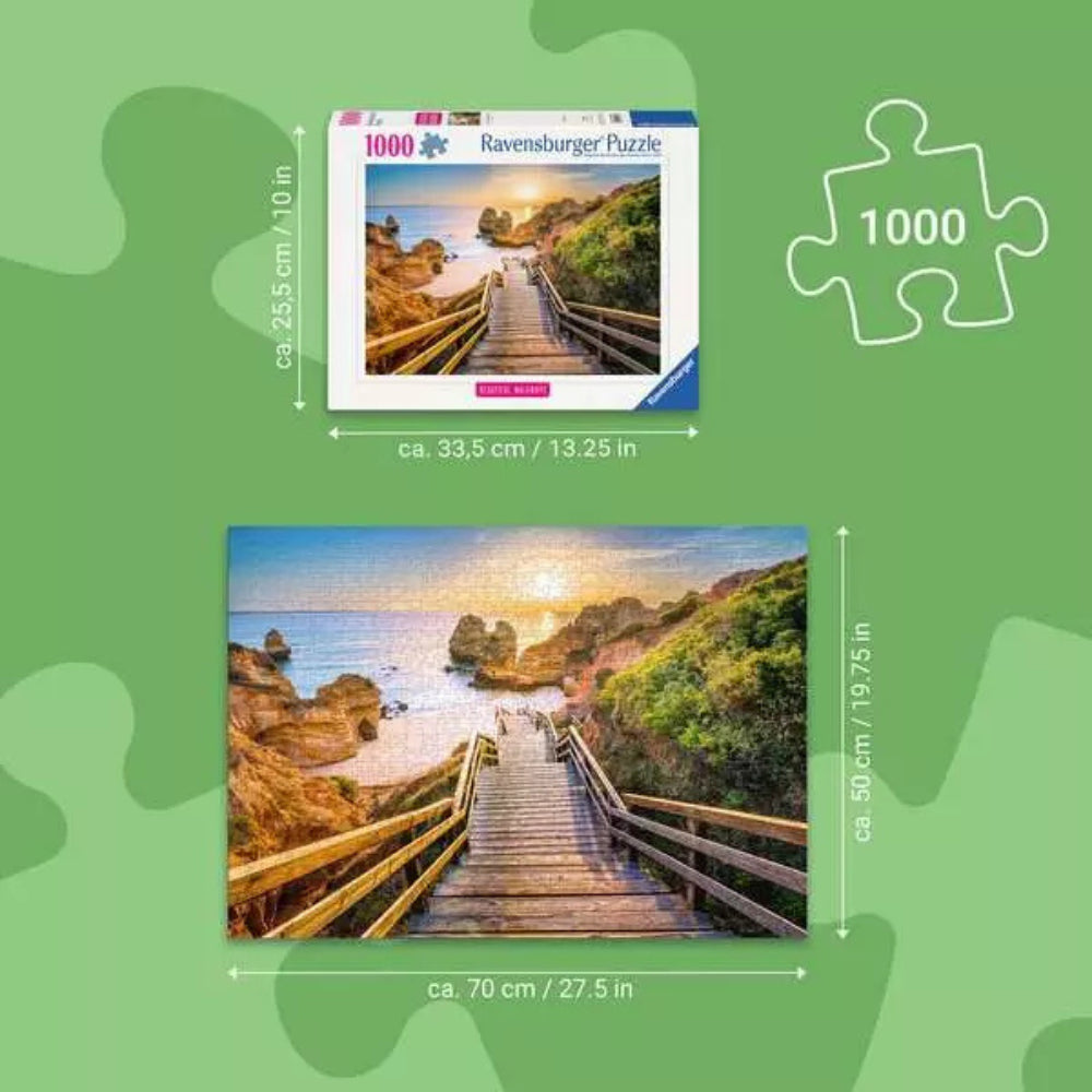 Ravensburger Stairway to Camilo Beach, Algarve Jigsaw Puzzle 1000 Pieces