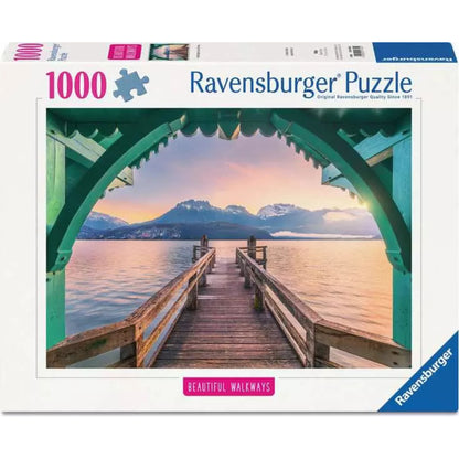Ravensburger Romantic Footbridge at Lac d'Annecy Jigsaw Puzzle 1000 Pieces