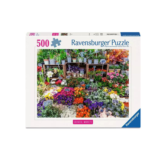 Ravensburger Flower Market, France - 500 pieces