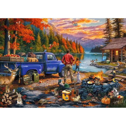Ravensburger Sunset Lake Jigsaw Puzzle 300 piece