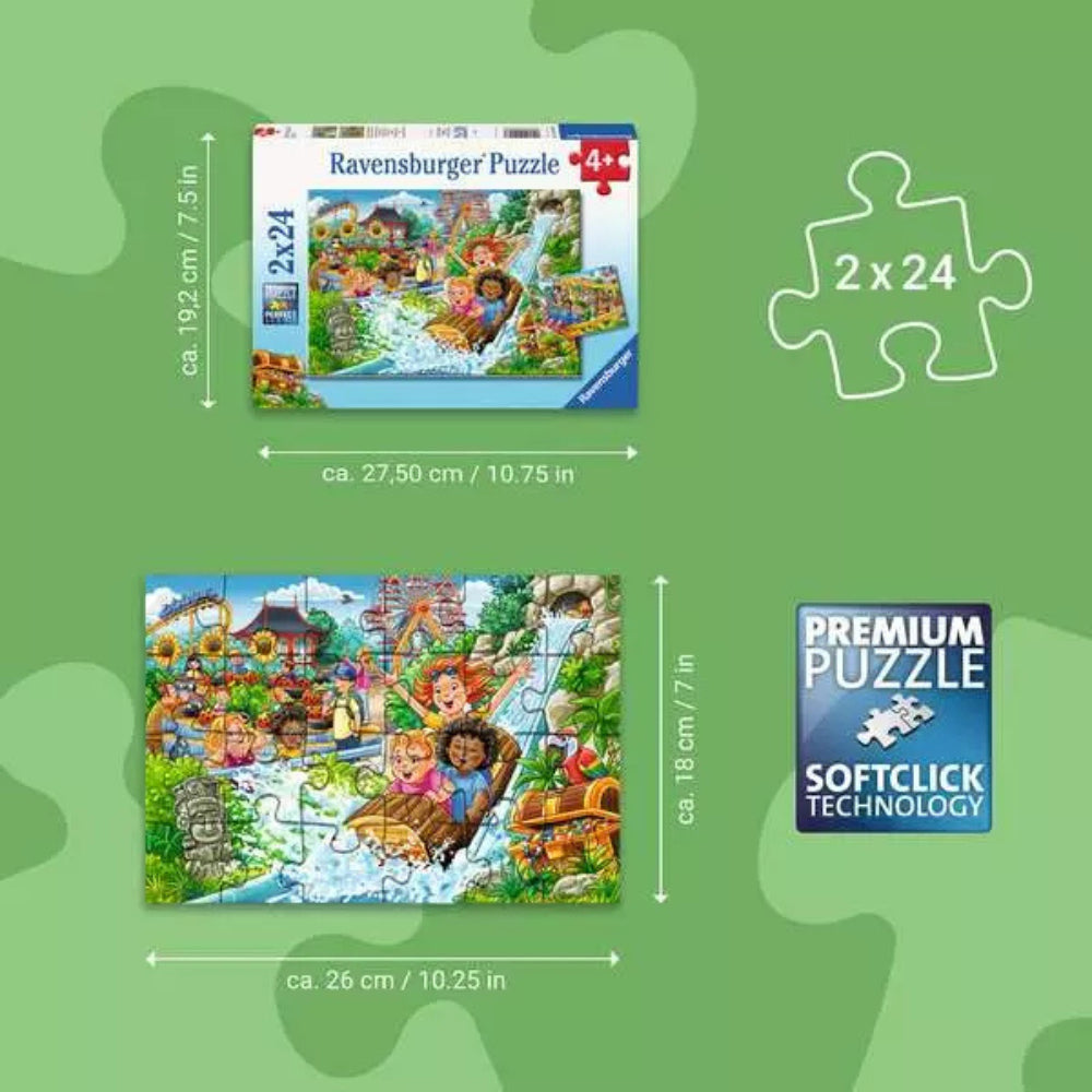 Ravensburger Amusement Park Jigsaw Puzzle 2x24 Pieces