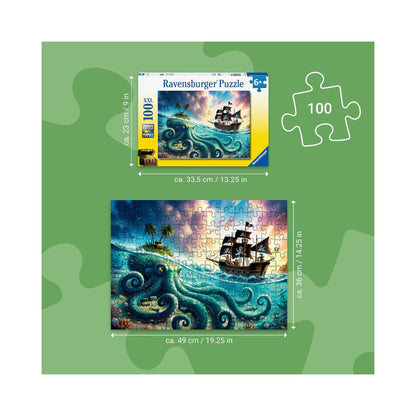 Ravensburger Pirate Treasure XXL Jigsaw Puzzle 100 Piece