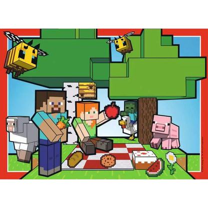 Ravensburger MINECRAFT Realms &amp; Adventures Jigsaw Puzzle 4X100 Pieces