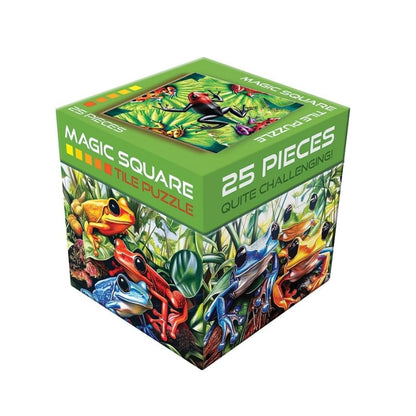 Magic Square Tile Puzzle: Frogs - 25 Pieces - Quite Challenging for Ages 8 and Up