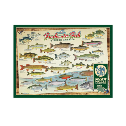 Cobble Hill Freshwater Fish of North America - 1000 Piece Puzzle