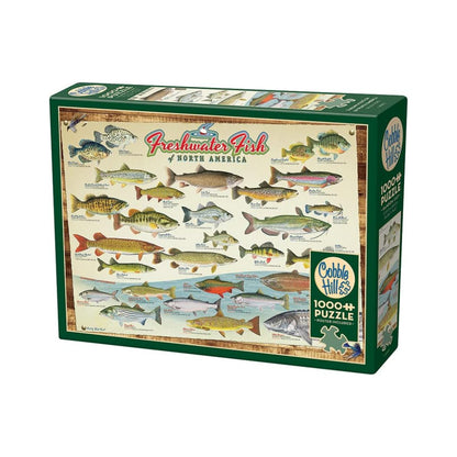 Cobble Hill Freshwater Fish of North America - 1000 Piece Puzzle