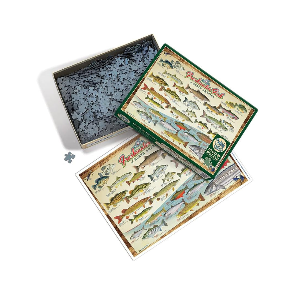 Cobble Hill Freshwater Fish of North America - 1000 Piece Puzzle