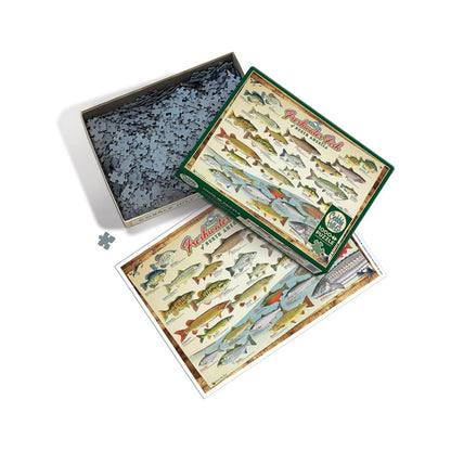 Cobble Hill Freshwater Fish of North America - 1000 Piece Puzzle