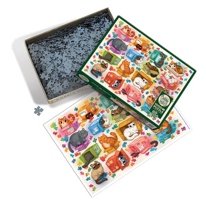 Cats vs Puzzles - 1000 Piece Jigsaw Puzzle by Cobble Hill