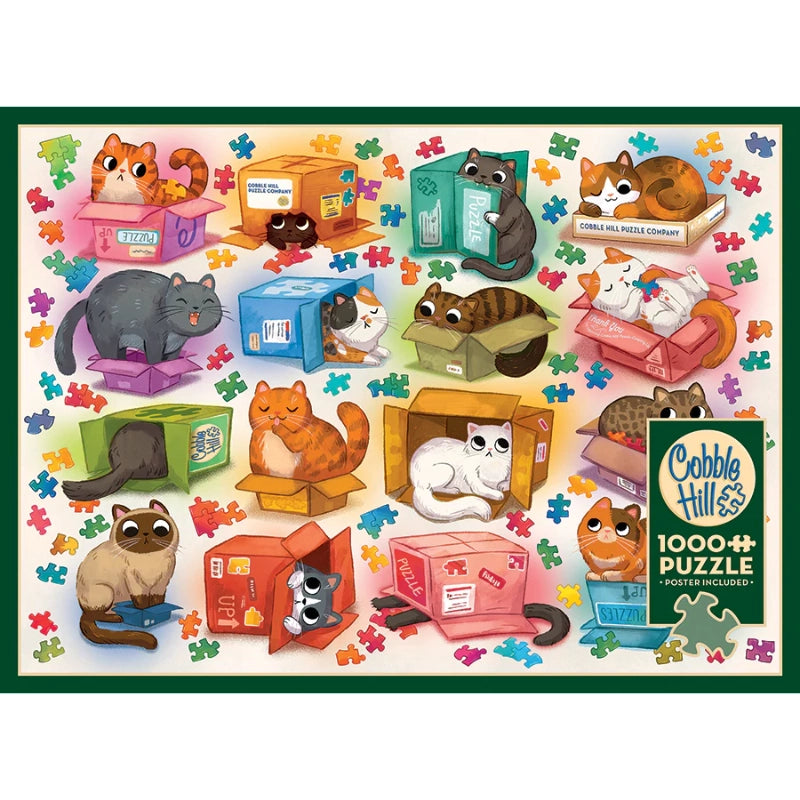 Cats vs Puzzles - 1000 Piece Jigsaw Puzzle by Cobble Hill