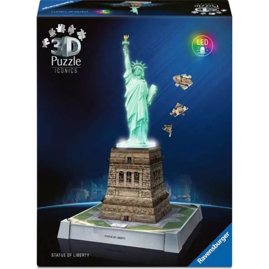 Ravensburger Iconics: Statue of Liberty with light Jigsaw Puzzle 108 piece
