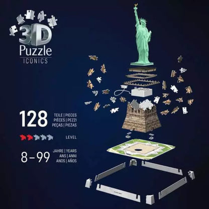 Ravensburger Iconics: Statue of Liberty with light Jigsaw Puzzle 108 piece