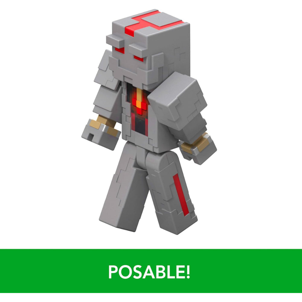 Mattel Minecraft Redstone Charged Series Action Figure & Accessories