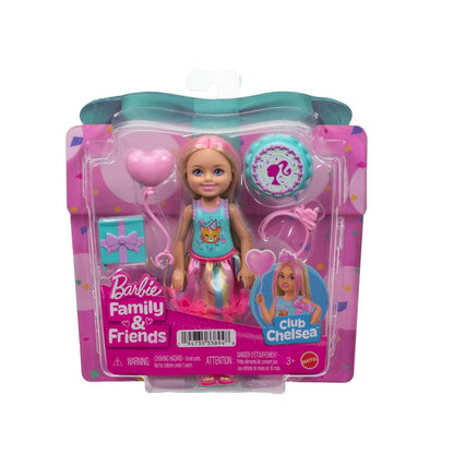 Mattel Barbie Club Chelsea Birthday-Themed with Party Accessories Blond Hair