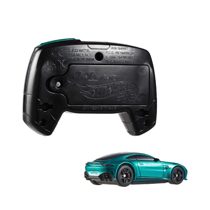 Hot Wheels RC Toy Car, Aston Martin Vantage, 1:64 Scale
