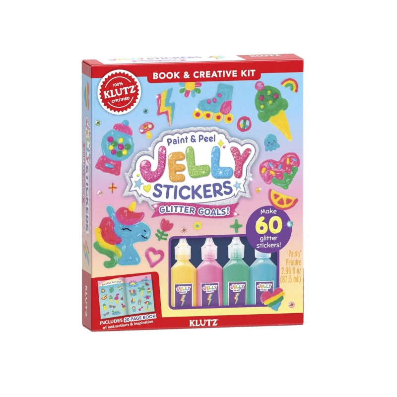 Paint &amp; Peel Jelly Stickers: Glitter Goals
