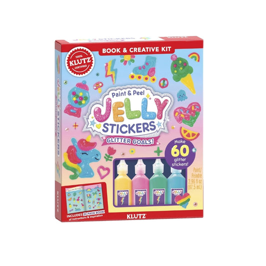 Paint &amp; Peel Jelly Stickers: Glitter Goals