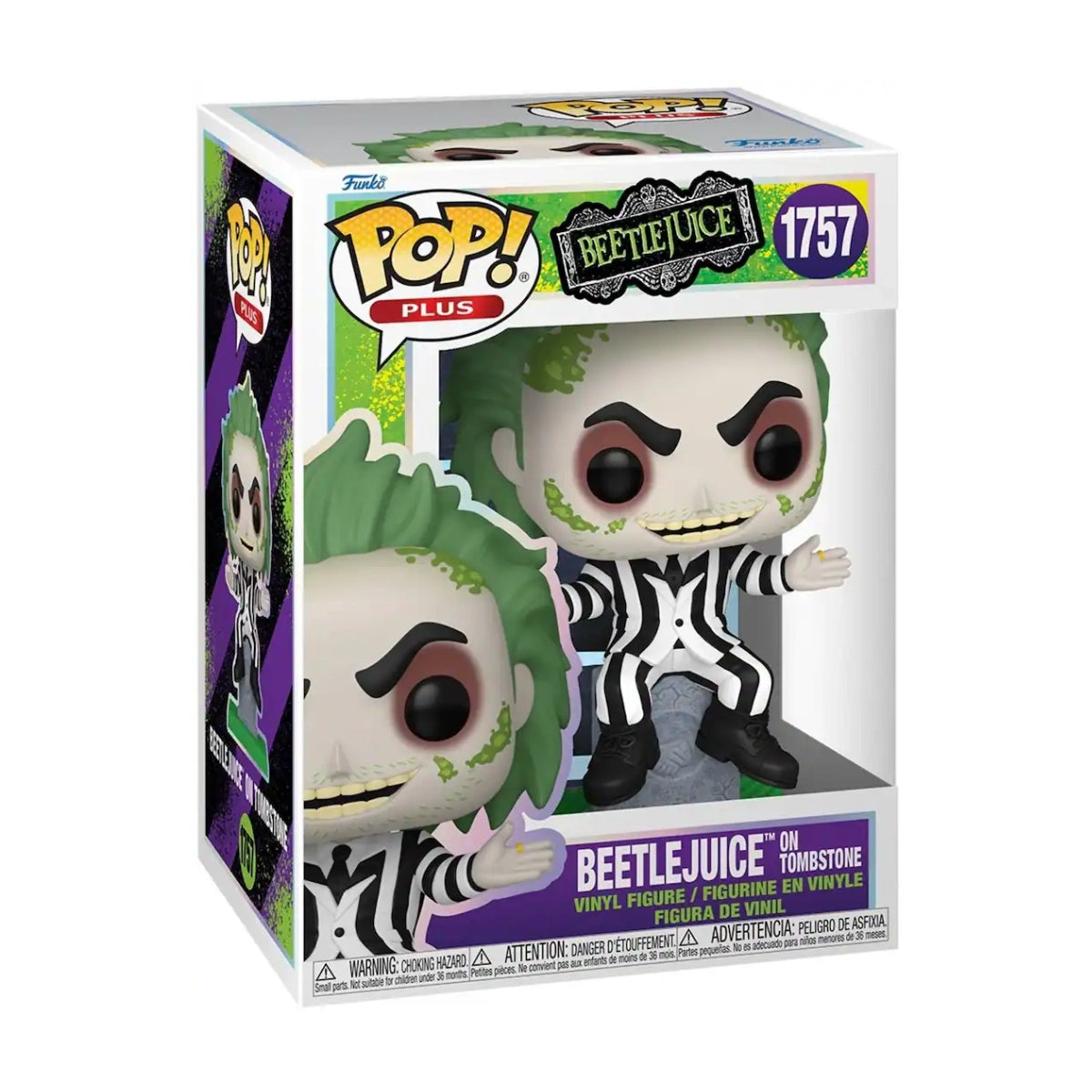 Funko Pop! Movies: Beetlejuice - Patchwork Beetlejuice with Tombstone