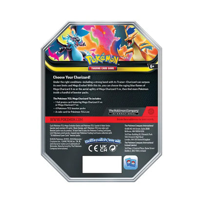 Pokémon TCG Mega Charizard Tin (Random Selection)