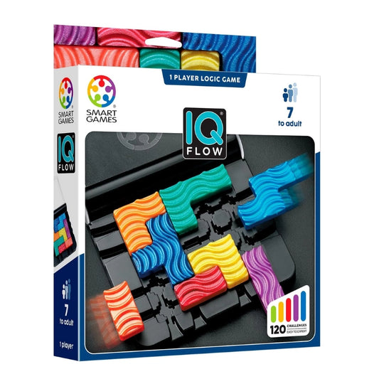 SmartGames IQ Flow – Travel Logic Sliding Puzzle Game