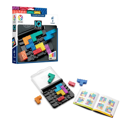 SmartGames IQ Flow – Travel Logic Sliding Puzzle Game