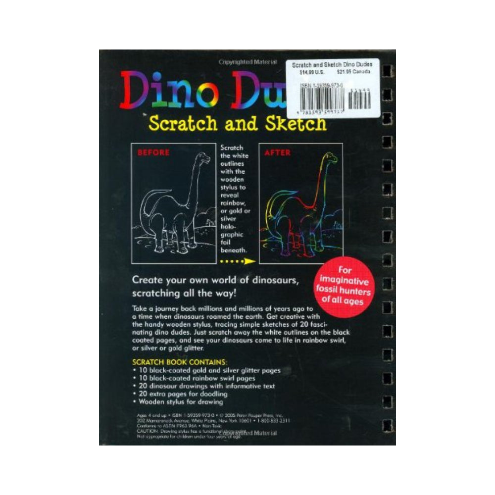 Scratch &amp; Sketch Dino Dudes
