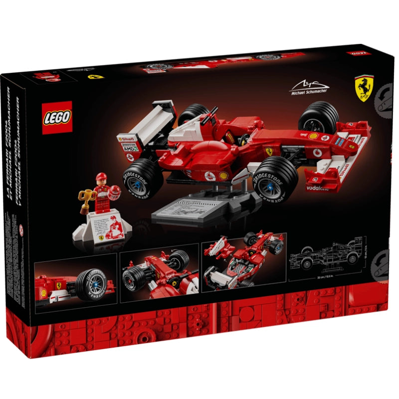 LEGO Icons Ferrari F2004 &amp; Michael Schumacher 735 Pieces