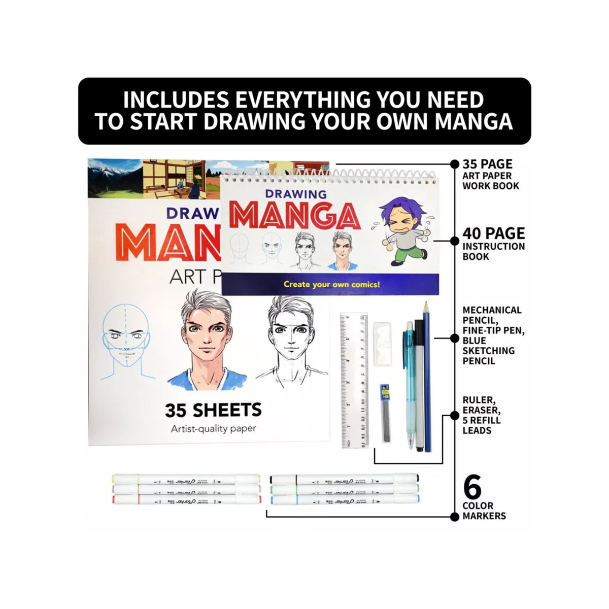 Manga Drawing Art Set