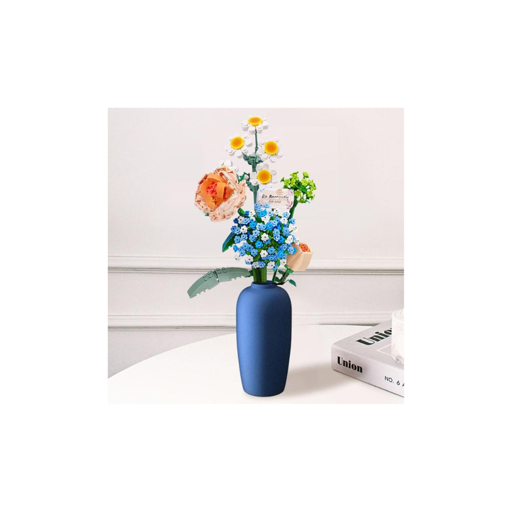 Eternal Blue Flower Building Set - 680 Pieces