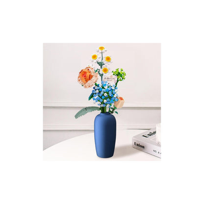 Eternal Blue Flower Building Set - 680 Pieces