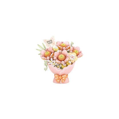 Pink Flowers Building Set - 261 Pieces