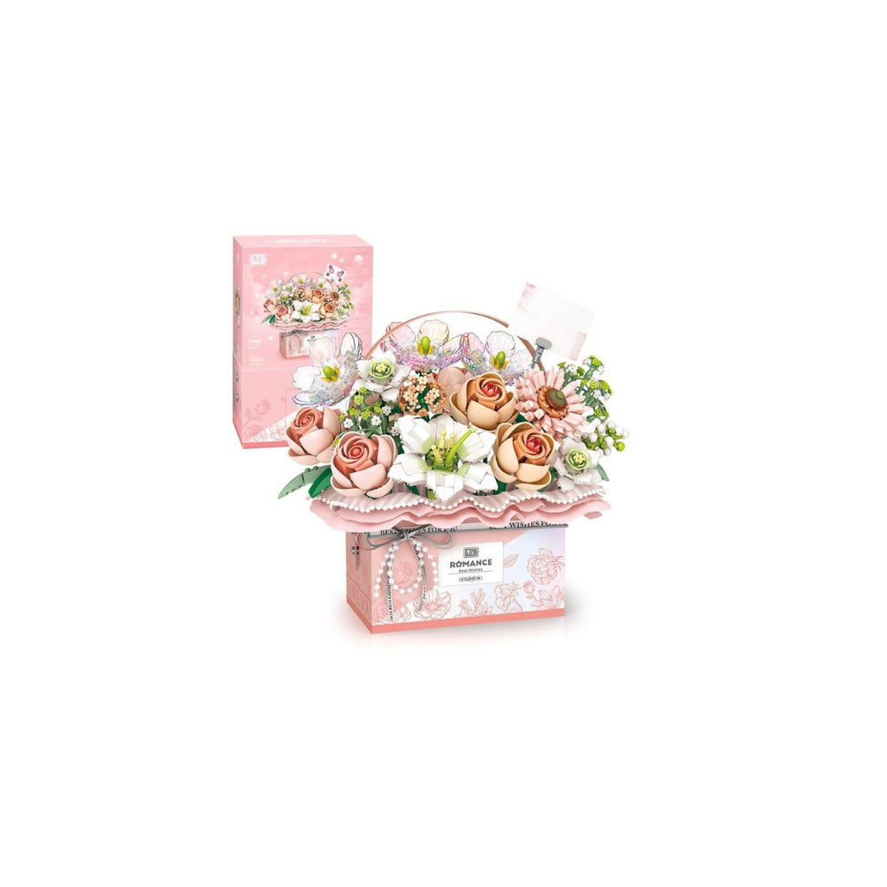 Gift Box Pink Flower Building Set - 1,212 Pieces