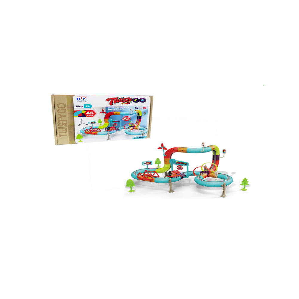 Twisty GO 45-Piece Race Track Set
