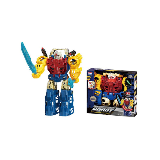 Transforming Robot Toy Set - 29 Pieces with Sound &amp; Light