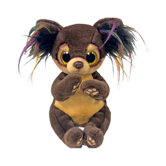 Ty Beanie Boos Toffee Chihuahua Plush with Glitter Eyes