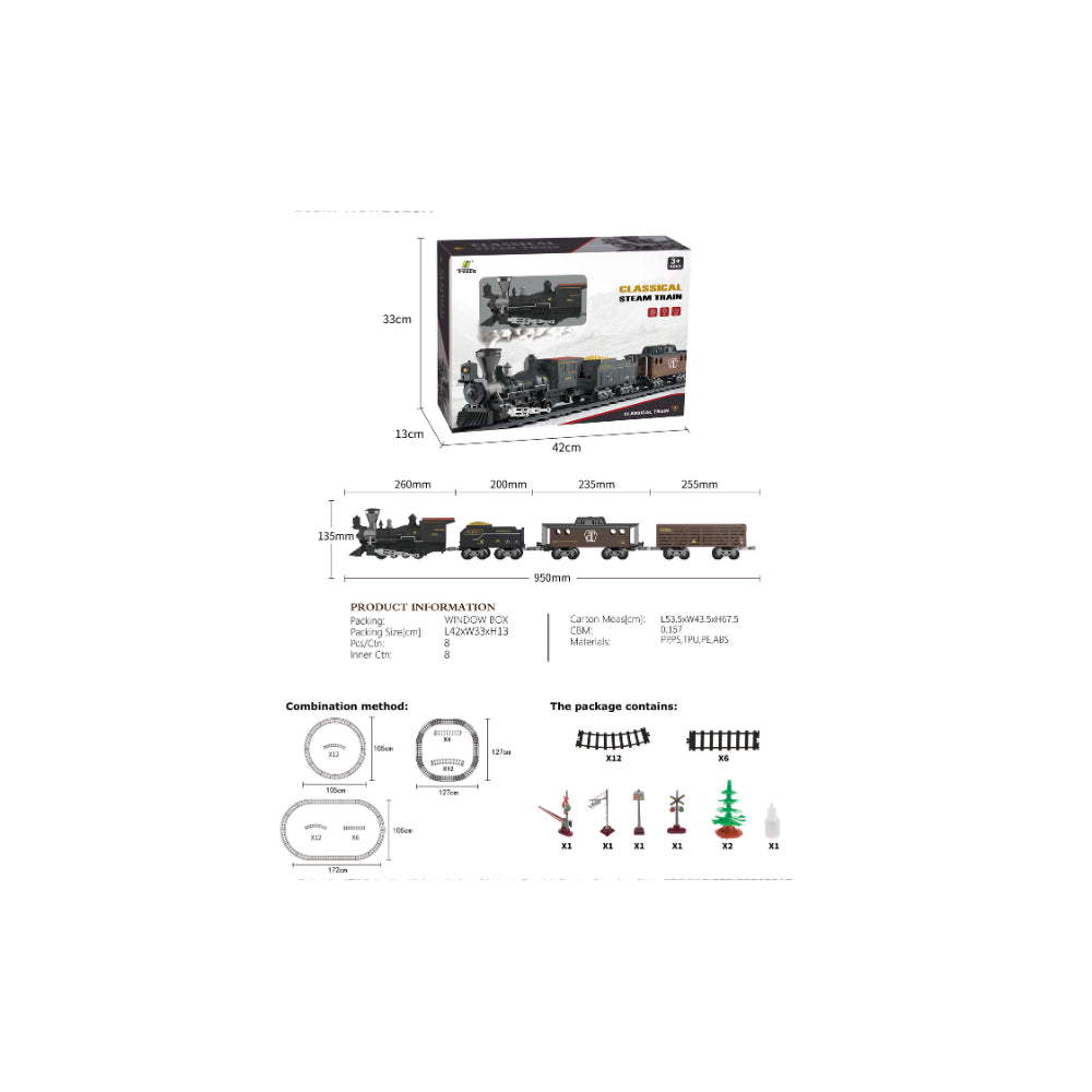 Steam Train with Sound and Light - Building Set