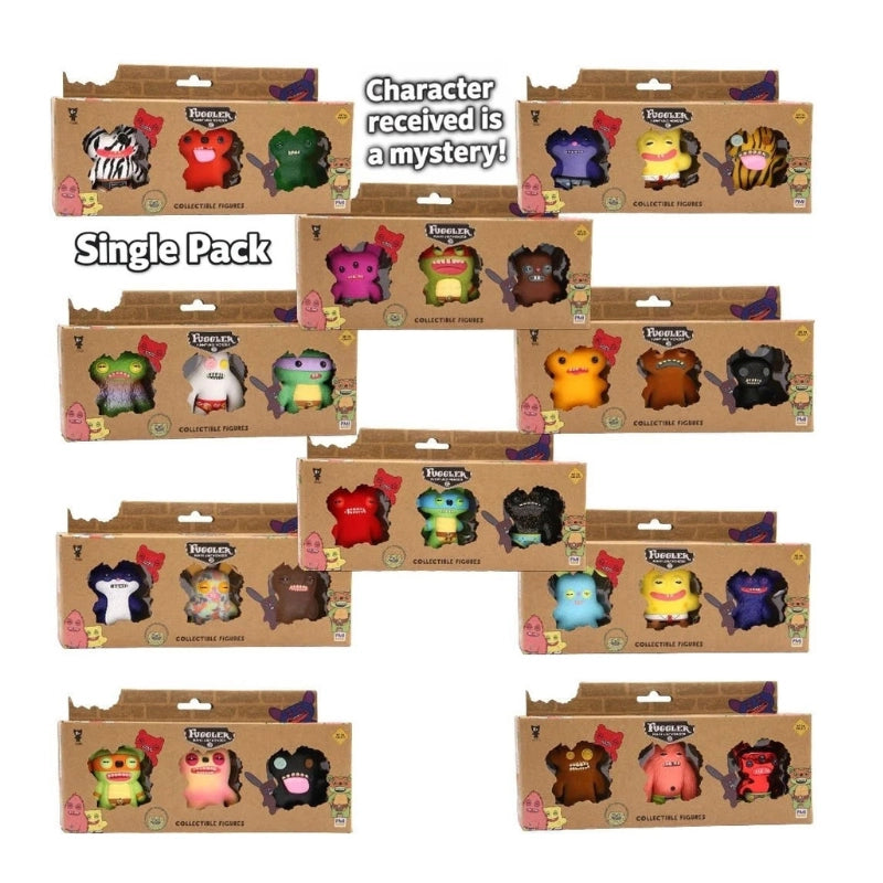 Zuru Fuggler Collectible 2.5 Inch Figures 3 Pack