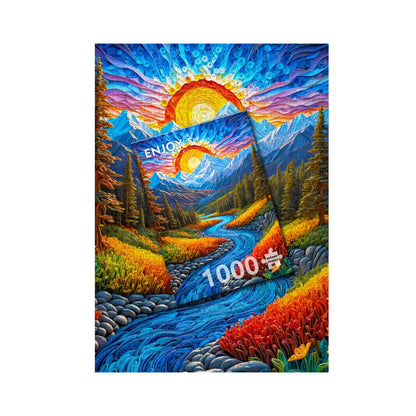 Enjoy puzzle Sunrise Landscape (2154) - 1000 Pieces Jigsaw Puzzle