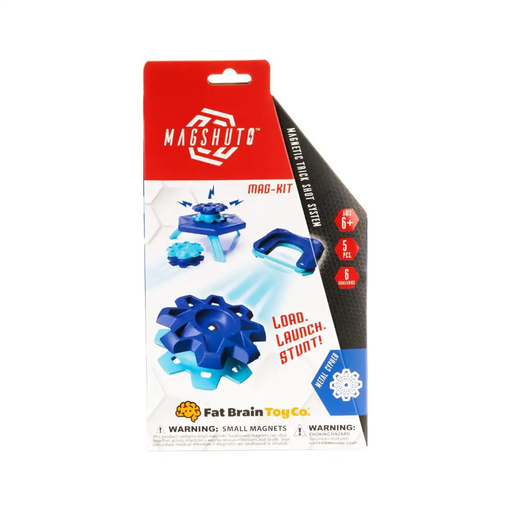 Fat Brain Toys Magshuto Mag-Kit Series 1 Metal Cypher Blue