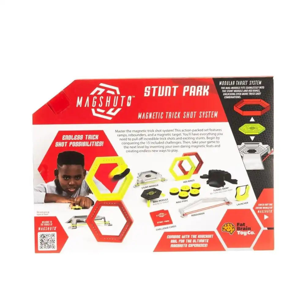 Fat Brain Toys Magshuto Stunt Park Trickshot Playset with Ramps