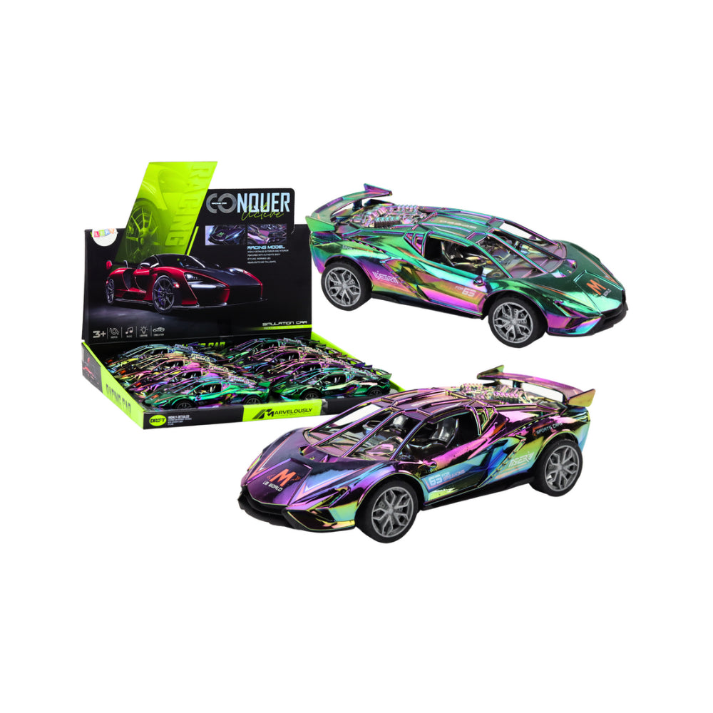 Friction-Powered Toy Car - Headlights