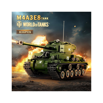 Sherman Tank Building Set - 836 Pieces