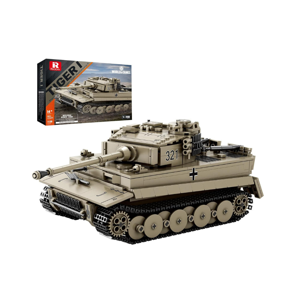 Tiger Tank Building Set - 1,138 Pieces
