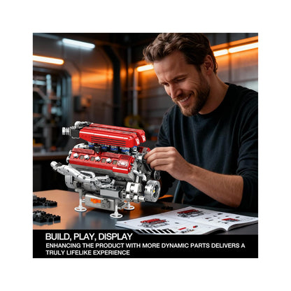 Racing Engine Building Set - 1,101 Pieces