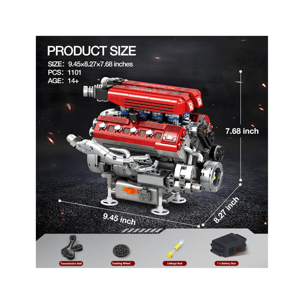 Racing Engine Building Set - 1,101 Pieces