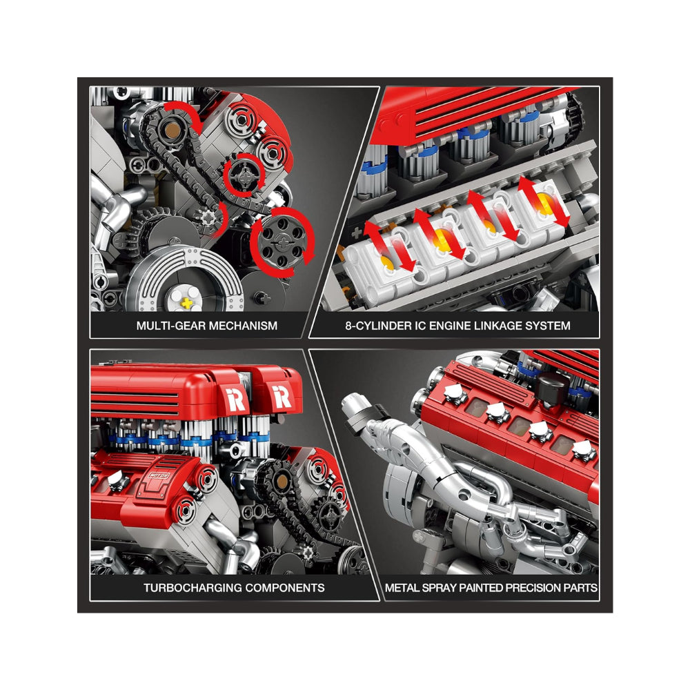 Racing Engine Building Set - 1,101 Pieces