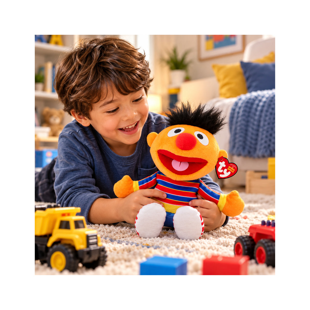 Ty Beanie Babies Sesame Street Ernie 8" Plush