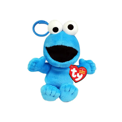 TY Beanie Babies  Cookie Monster 5" Plush Clip Keychain
